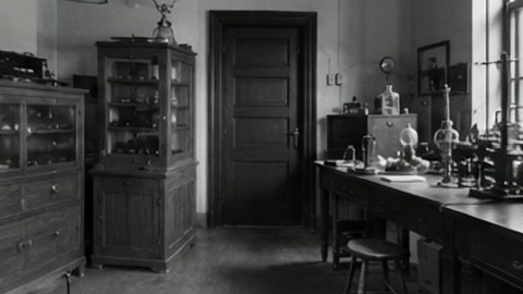 Historic chemistry laboratory with instruments — Stillmotion
