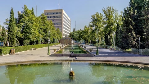 Ornate garden fountain and pavilion — Stillmotion