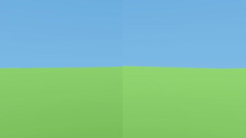 Simple blue sky over green field — Stillmotion