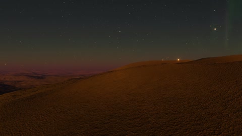Night desert dunes under starry sky — Stillmotion