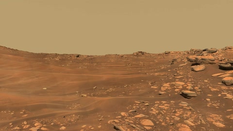 Rocky desert landscape with rover hardware — Stillmotion