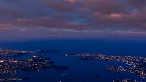 City lights under twilight sky — Stillmotion