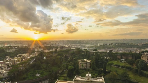 City skyline under cloudy skies — Stillmotion