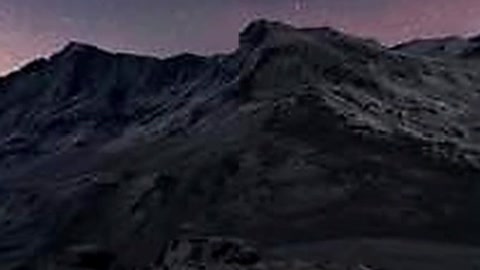 Night landscape with rover machinery — Stillmotion