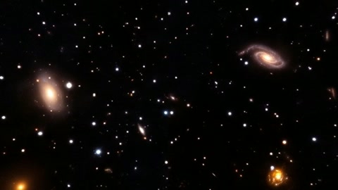 Star-filled night sky with distant galaxies — Stillmotion