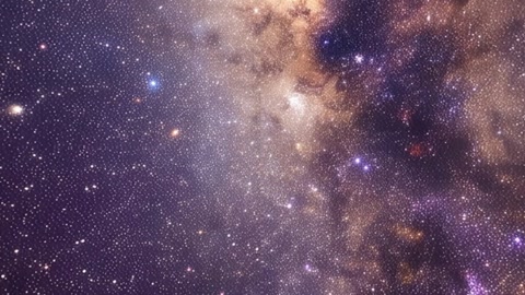 Starry night sky with nebula clouds — Stillmotion