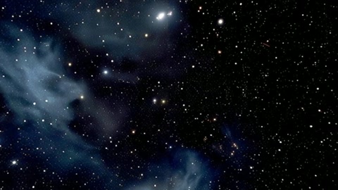 Starry night sky with asteroids — Stillmotion