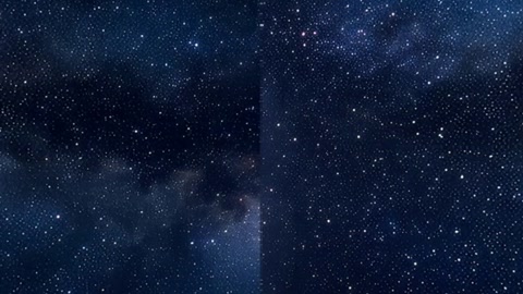 Starry night sky with moons — Stillmotion