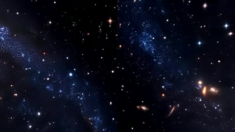 Spiral galaxies in starry night sky — Stillmotion