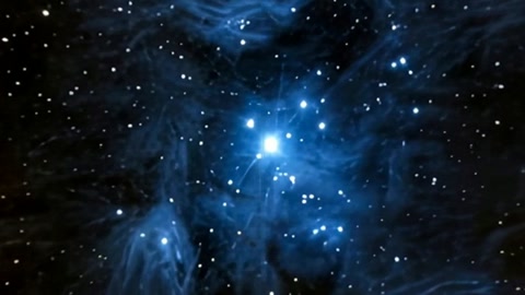 Blue star field in dark sky — Stillmotion