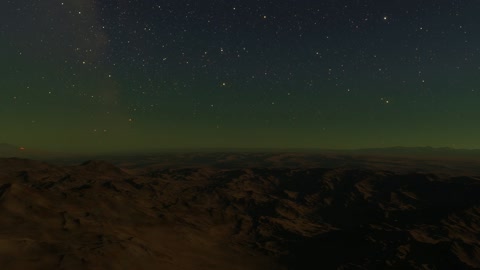 Starry desert ridges at night — Stillmotion