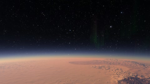 Red desert dunes under starry sky — Stillmotion