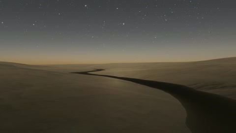 Night desert dunes — Stillmotion