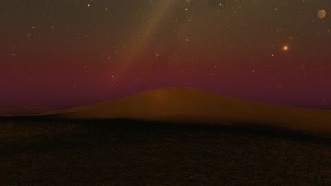 Starry desert dunes at sunset — Stillmotion