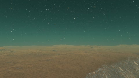 Starry night sky over dunes — Stillmotion
