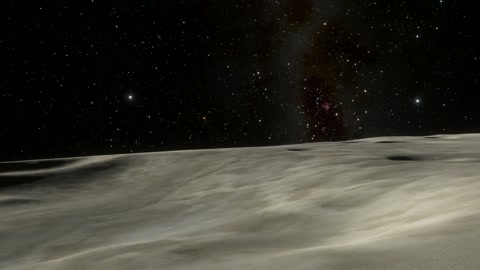 Lunar surface with stars and Earth — Stillmotion
