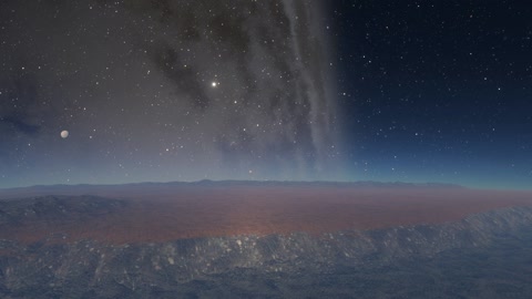 Night volcano landscape — Stillmotion