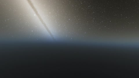 Starry night sky over dark horizon — Stillmotion