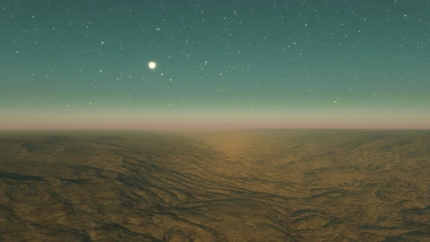 Rocky desert under starry sky — Stillmotion