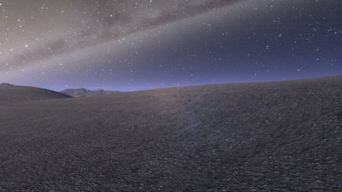 Desert dunes under starry night sky — Stillmotion