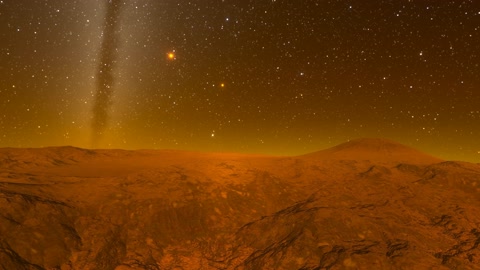Volcanic landscape at night — Stillmotion