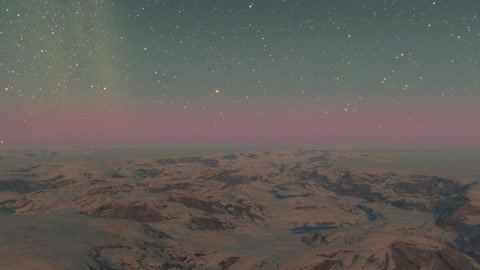 Starry badlands at twilight — Stillmotion