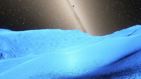 Snowy ridges under starry night — Stillmotion