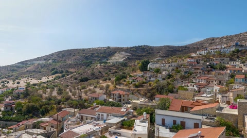 Hillside village with terracotta roofs — Stillmotion