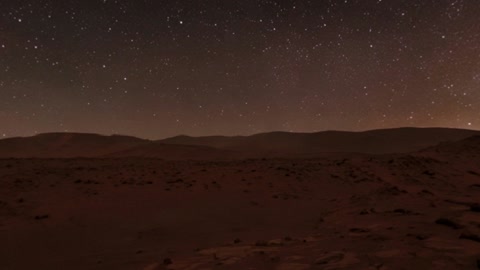 Starry desert terrain at night — Stillmotion