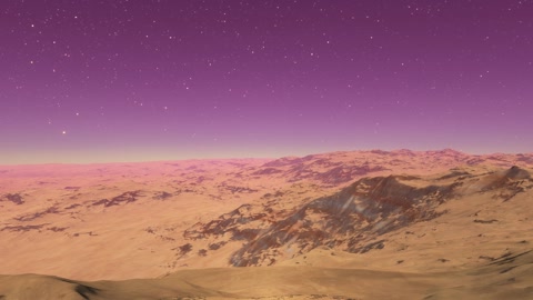 Desert mountain ridges under starry sky — Stillmotion