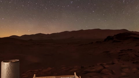 Night desert rocky terrain — Stillmotion