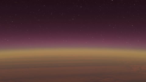 Starry sky over red landscape — Stillmotion