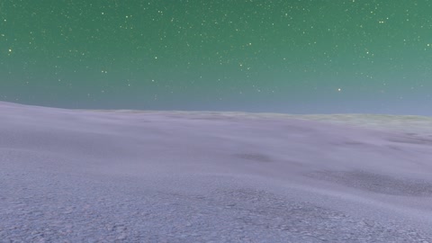 Starry night over icy plain — Stillmotion