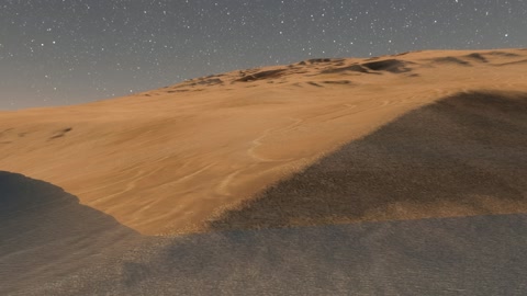 Desert sand dunes under stars — Stillmotion