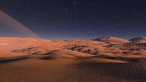 Desert dunes under starry night — Stillmotion
