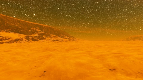 Orange desert with starry sky — Stillmotion
