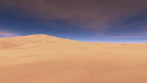 Sandy desert under starry sky — Stillmotion