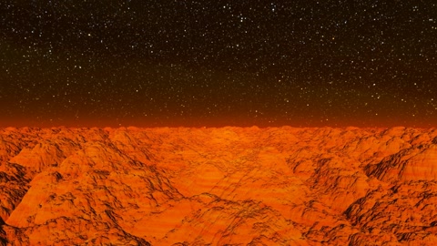 Rocky desert under starry sky — Stillmotion
