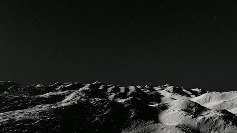 Rocky alien landscape at night — Stillmotion