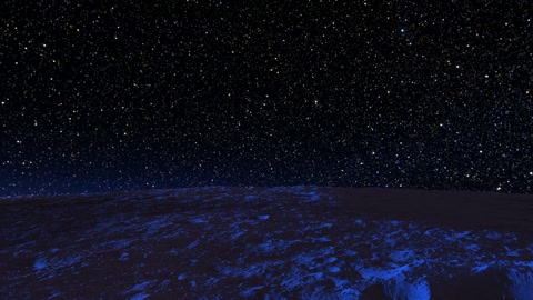 Starry night sky over rocky terrain — Stillmotion