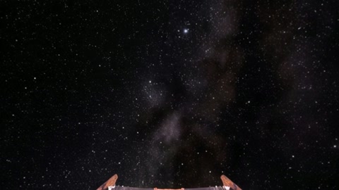 Starry night sky with telescope panels — Stillmotion