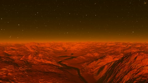 Volcanic rocky landscape under starry sky — Stillmotion