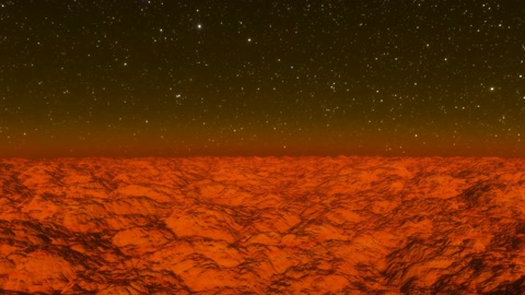 Starry sky over rocky terrain — Stillmotion