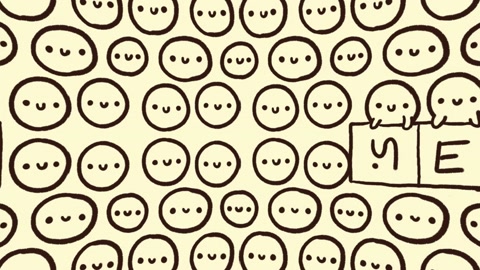 Doodle faces in art gallery — Stillmotion