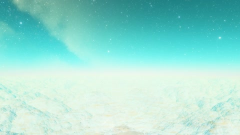 Frozen ice shelf under starry sky — Stillmotion