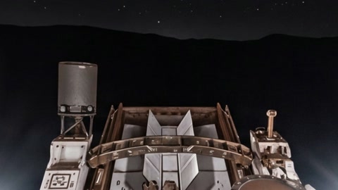 Night rocky desert landscape — Stillmotion