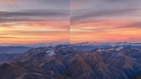 Mountain observatory at sunset — Stillmotion