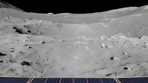 Lunar surface with solar panels — Stillmotion