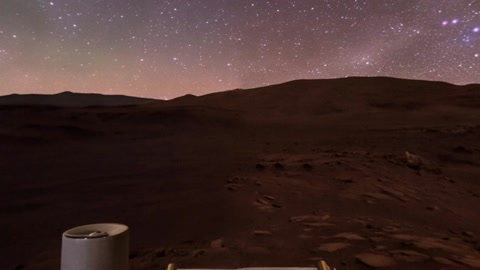 Night desert hills under stars — Stillmotion