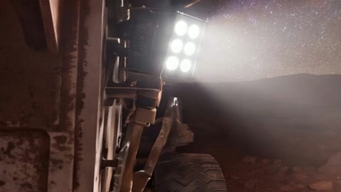 Starry night over rocky terrain — Stillmotion